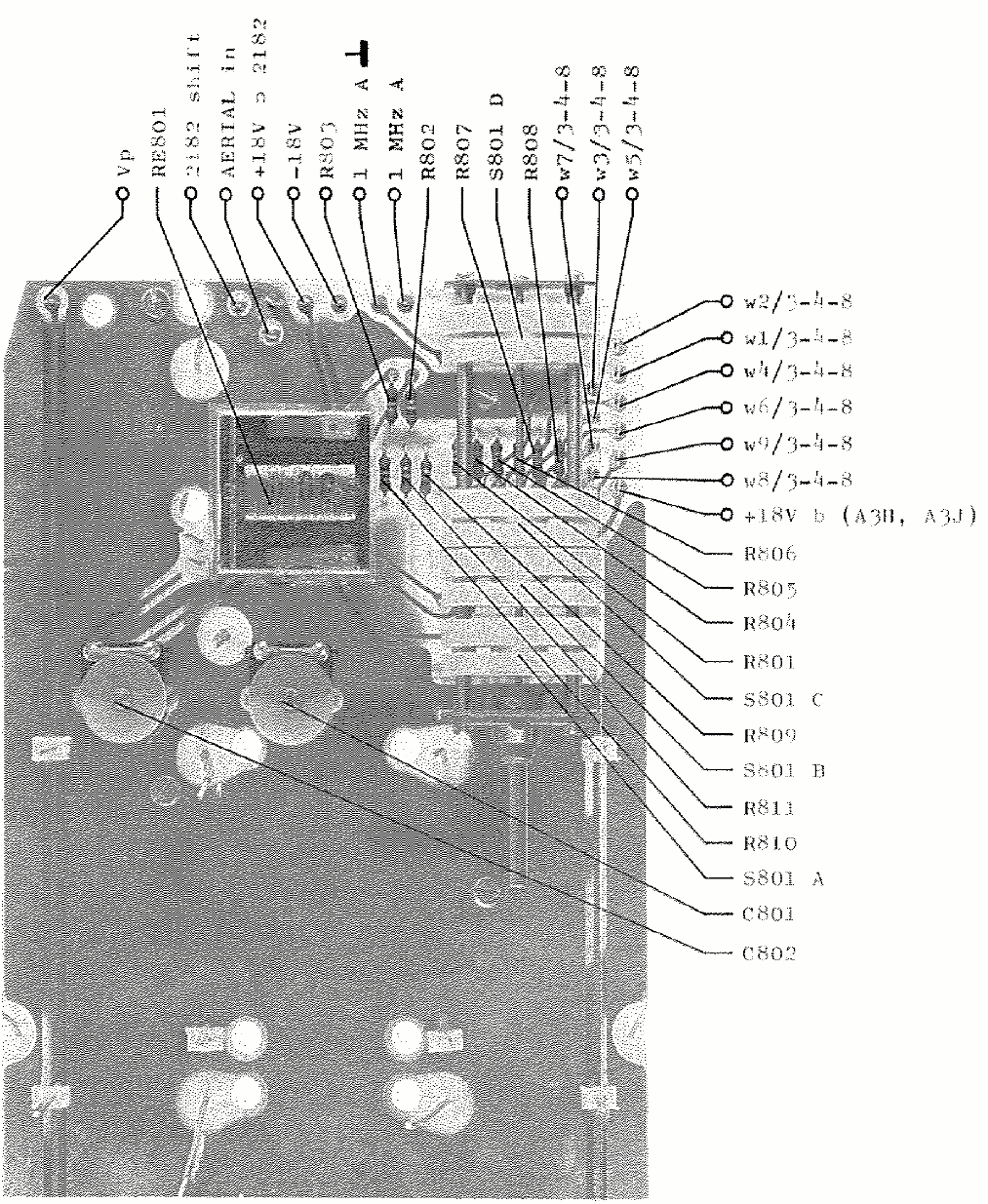 Sailor R1117 Aerial switch view