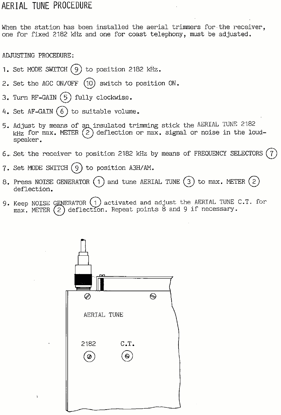 Sailor R1117 Aerial tune procedure page-1