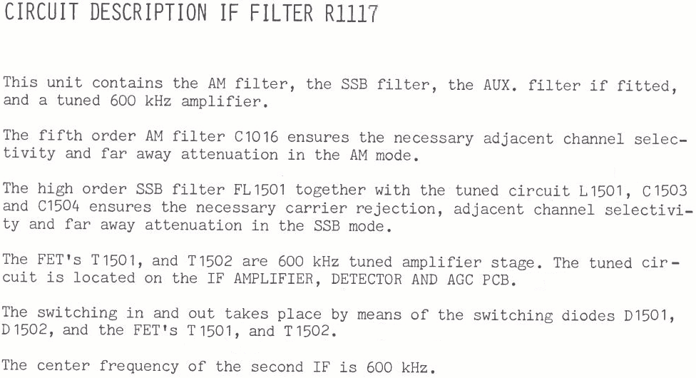 Sailor R1117 IF filter page-1
