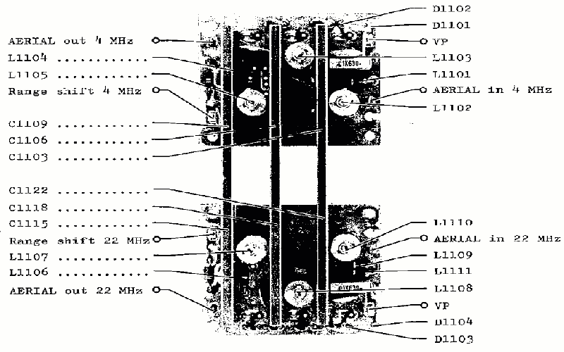Sailor R1117 Input filters view