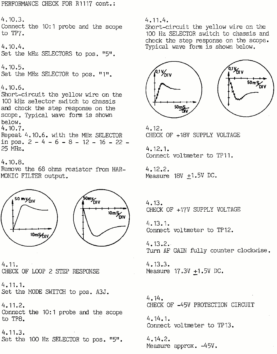 Sailor R1117 Performance check page-3