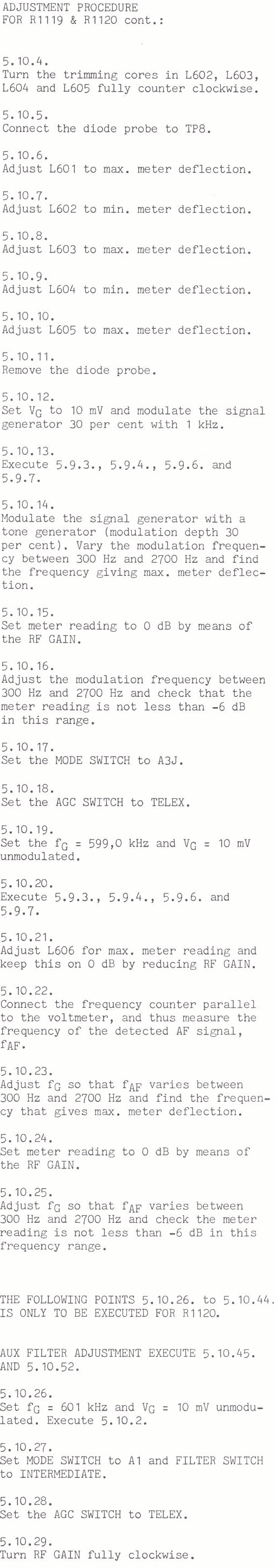 Sailor R1119 Adjustment procedure page-3