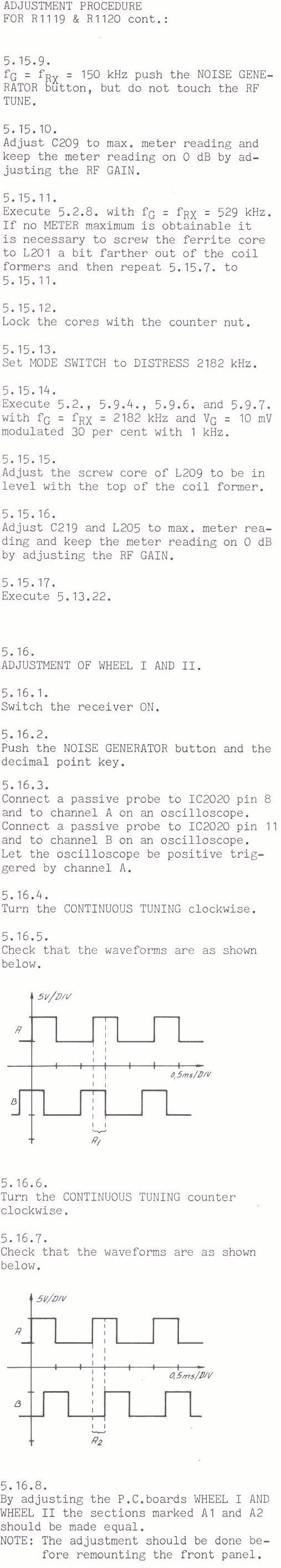 Sailor R1119 Adjustment procedure page-8