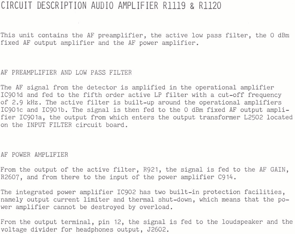 Sailor R1119 Audio amplifier page-1