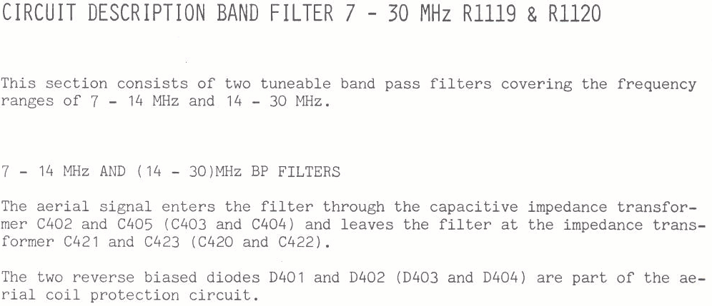Sailor R1119 Bandfilter page-1 module-400