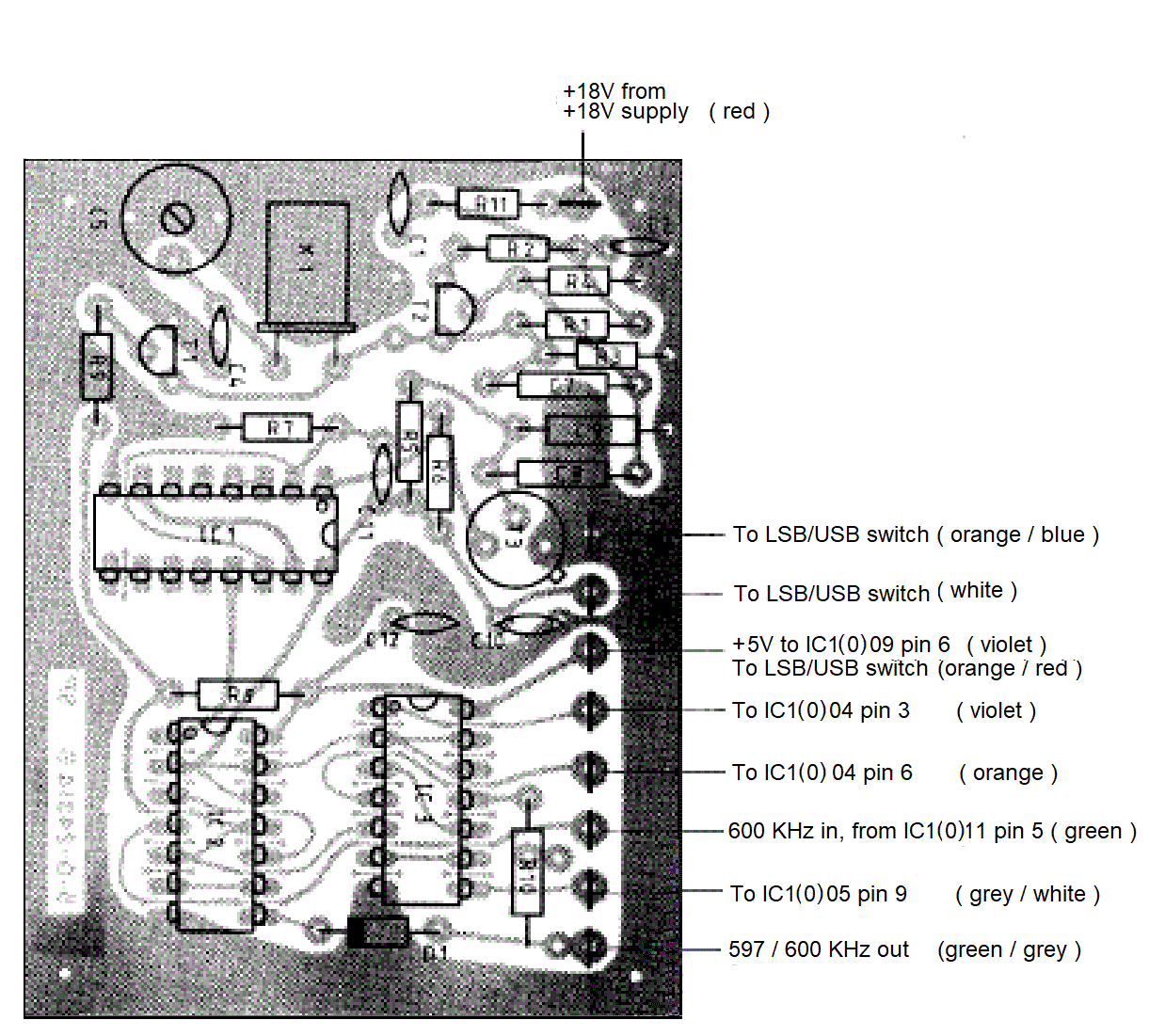 Sailor R1119 Divider LSB view module 1000LSB