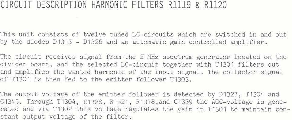 Sailor R1119 Harmonic filters page-1