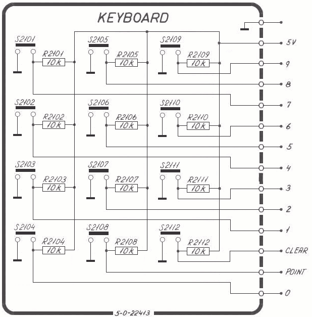 Sailor R1119 Keyboard schema