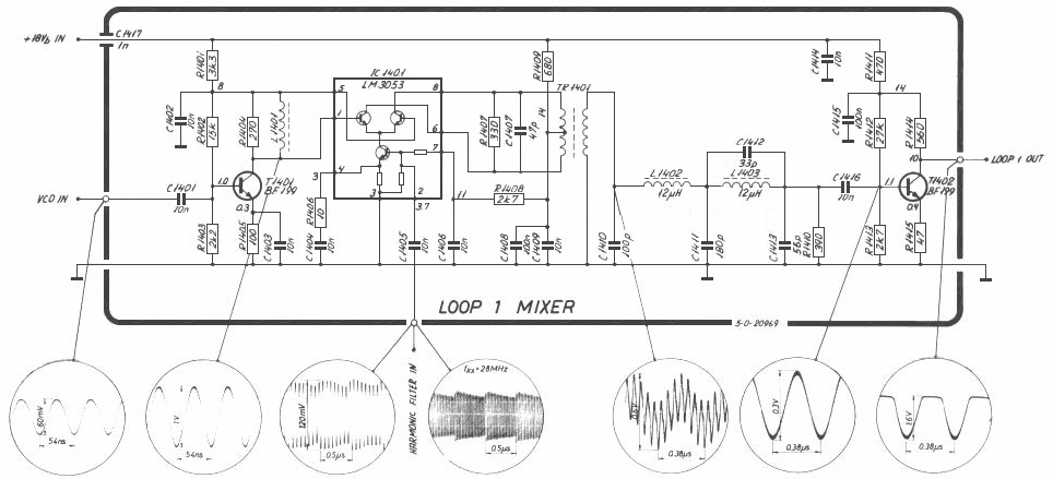 Sailor R1119 Loop 1 mixer schema
