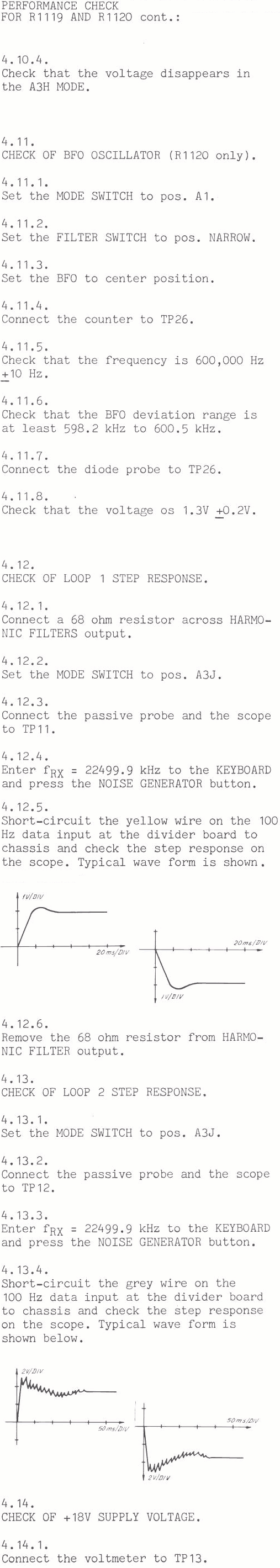 Sailor R1119 Performance check page-4