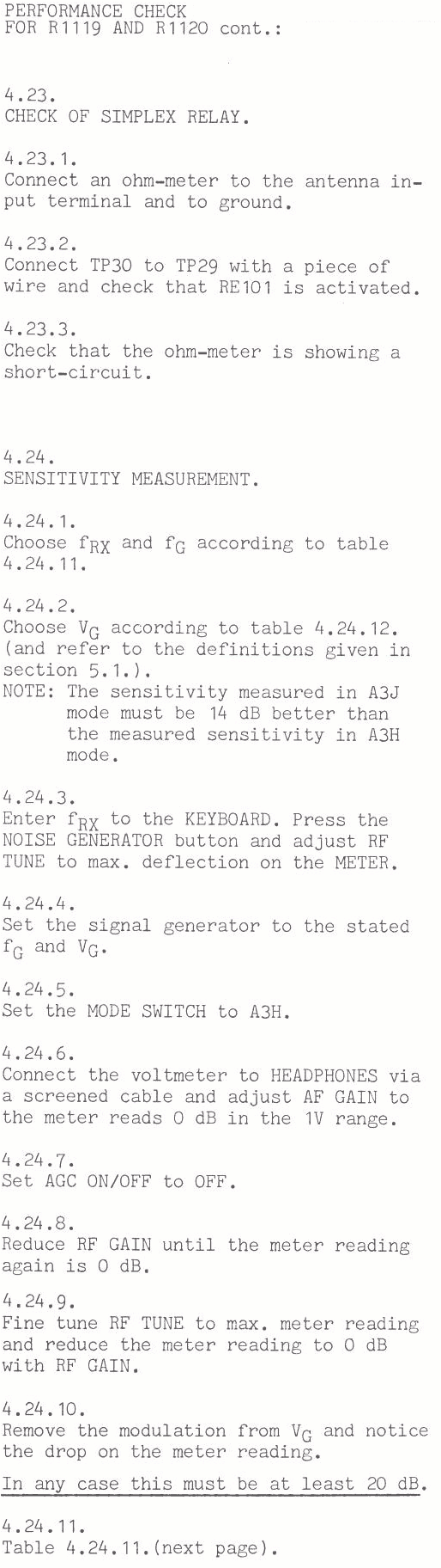 Sailor R1119 Performance check page-8