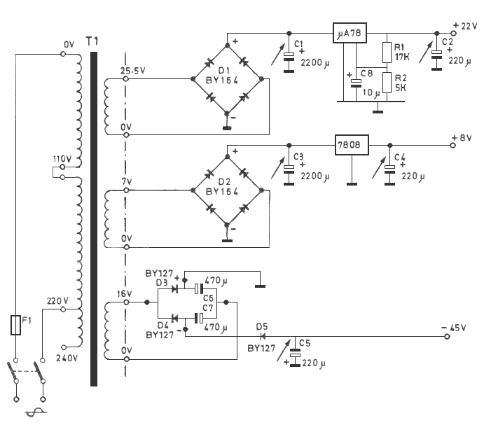 Alternative supply for single receiver