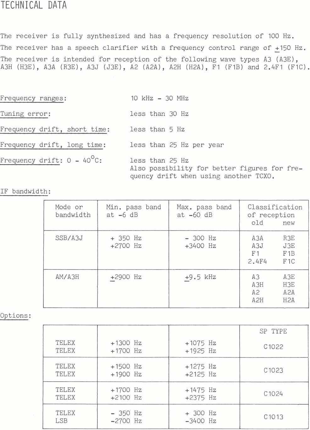 Sailor R1119 Technical data page-3
