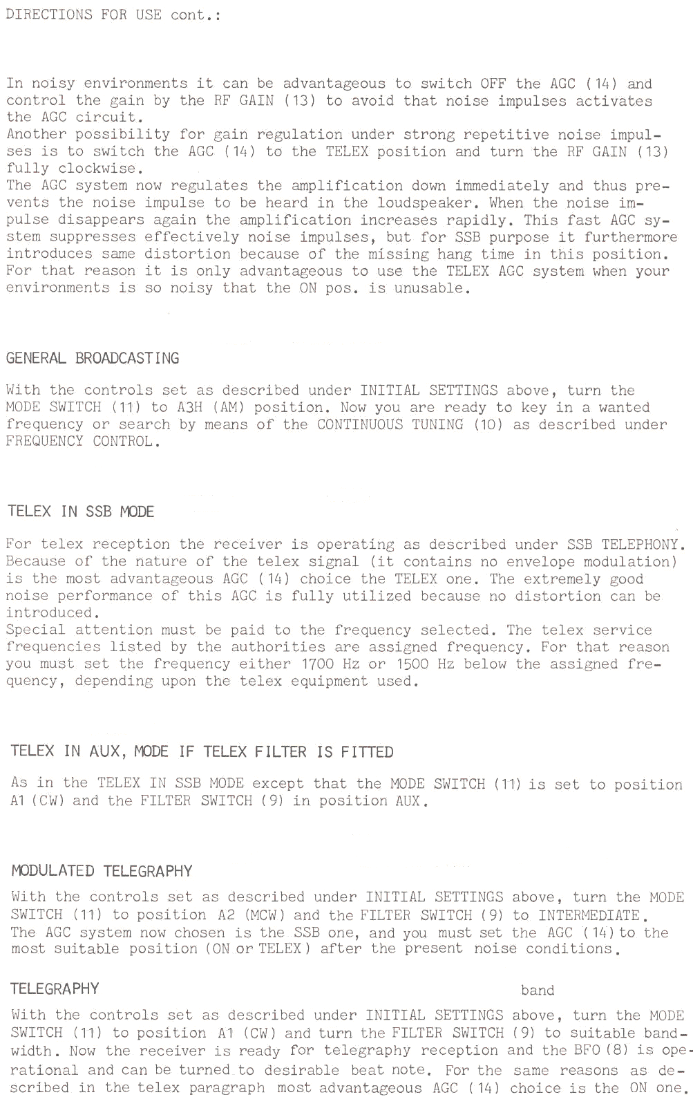 Sailor R1120 Directions for use page-2