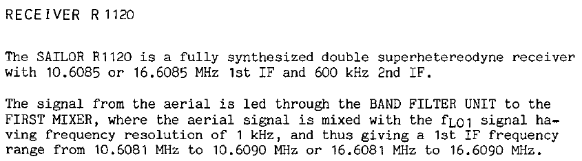 Sailor R1120 Principle of operation page-2
