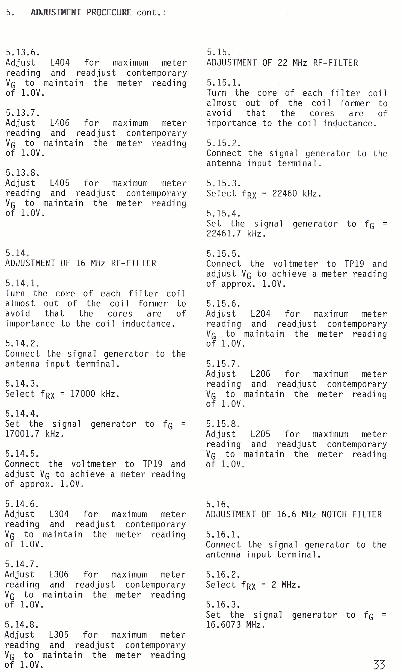 Sailor R1121 Adjustment procedure page-4