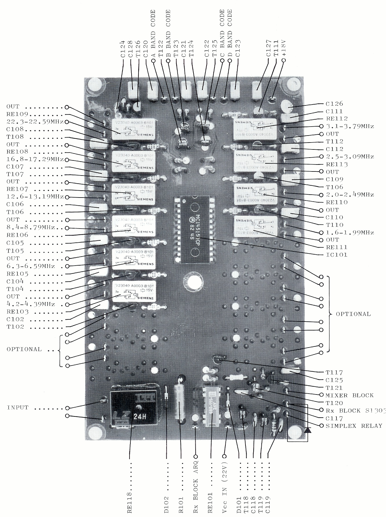 Sailor R1121 Aerial switch view module-100
