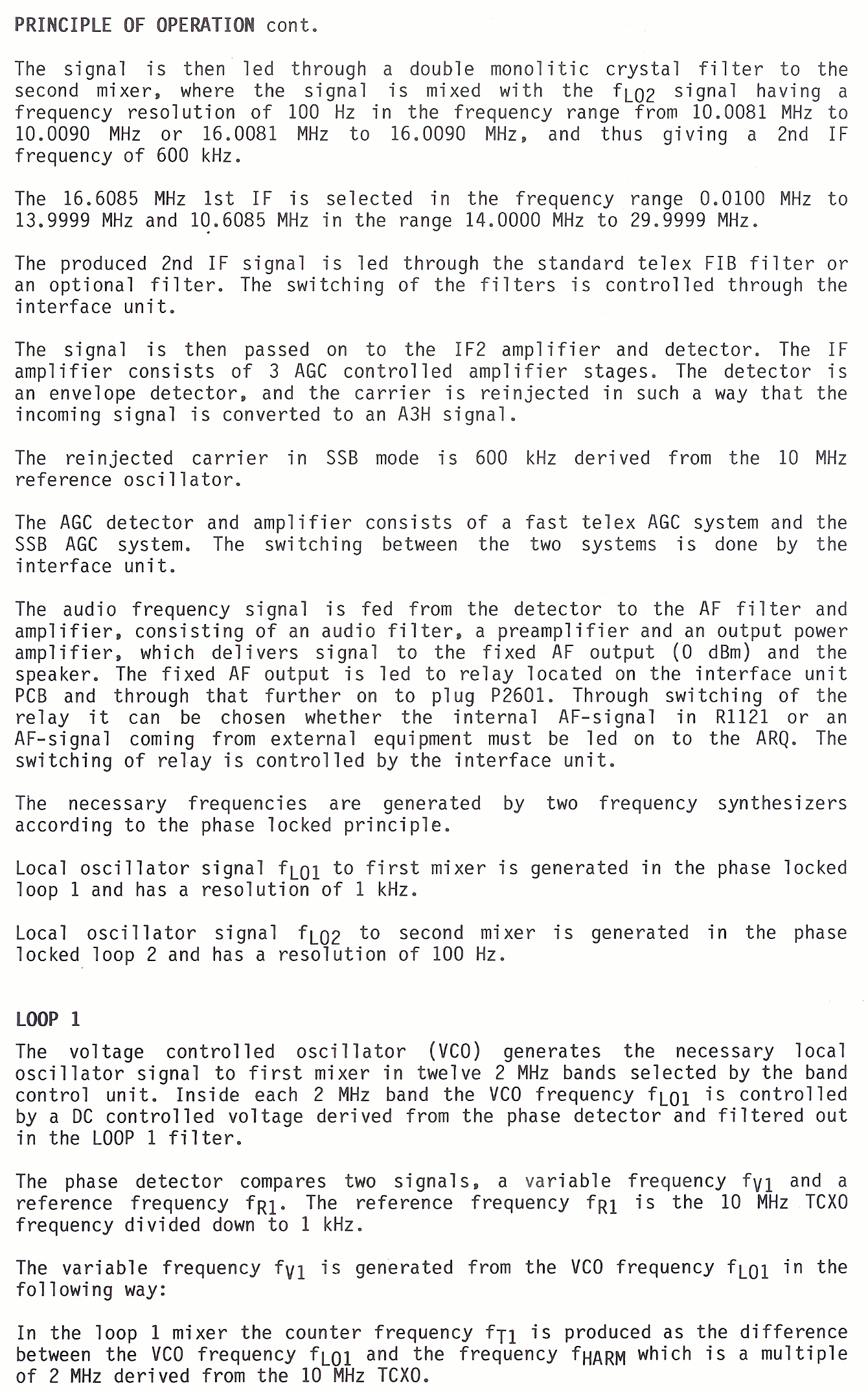 Sailor R1121 Principle of operation page-2