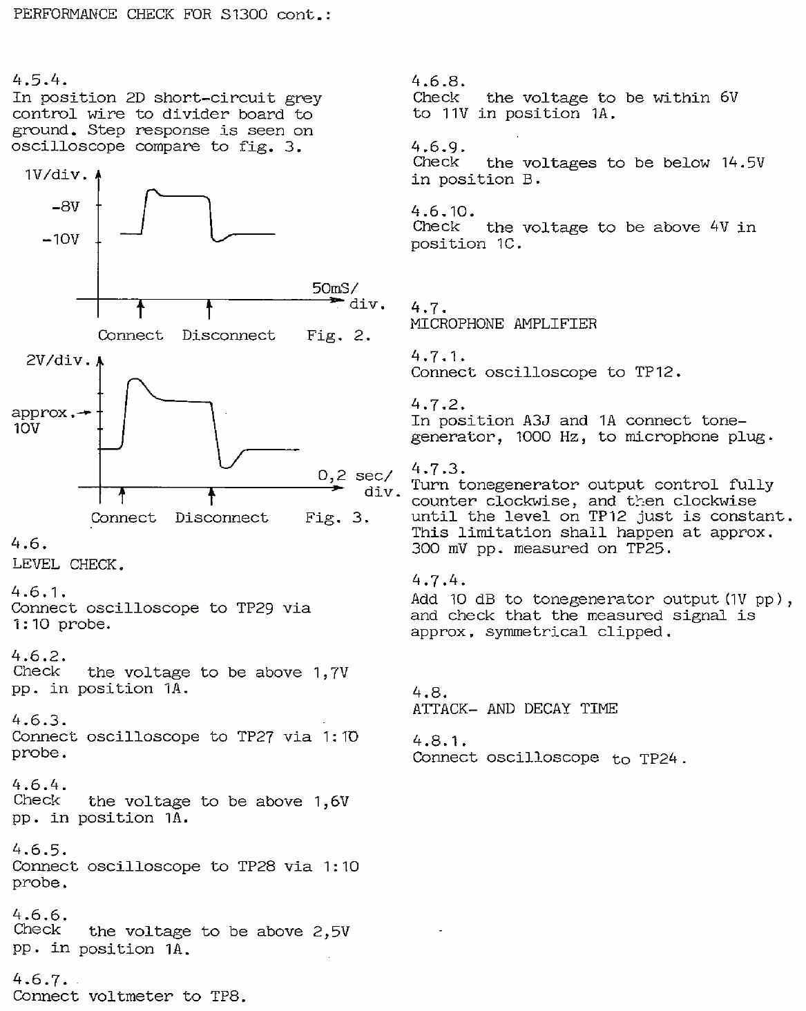 Sailor S1300 Performance check page-3