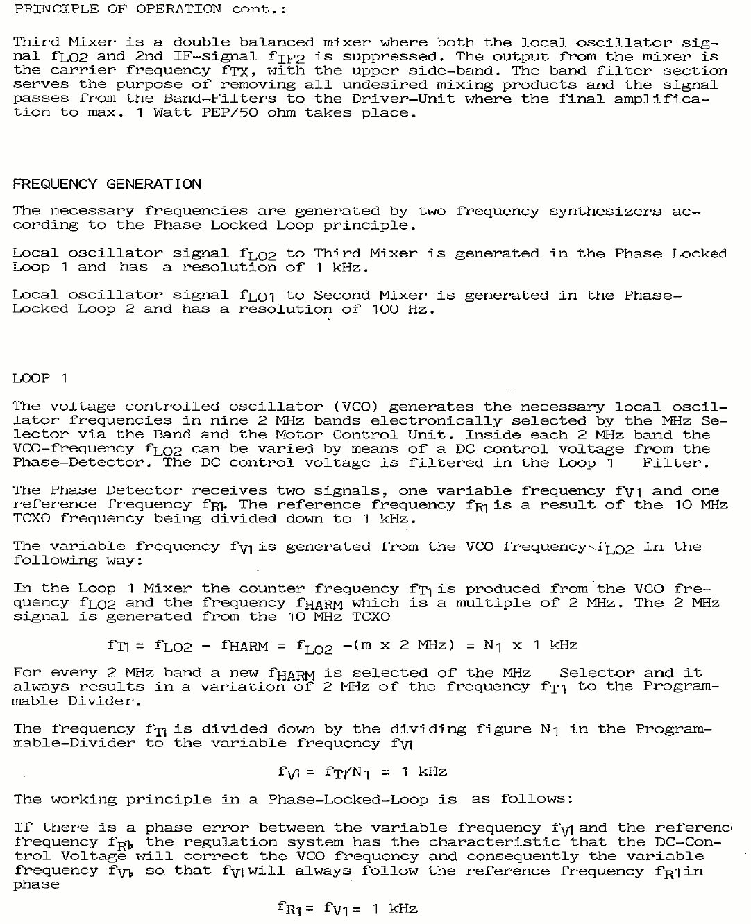 Sailor S1300 Principle of operations page-2