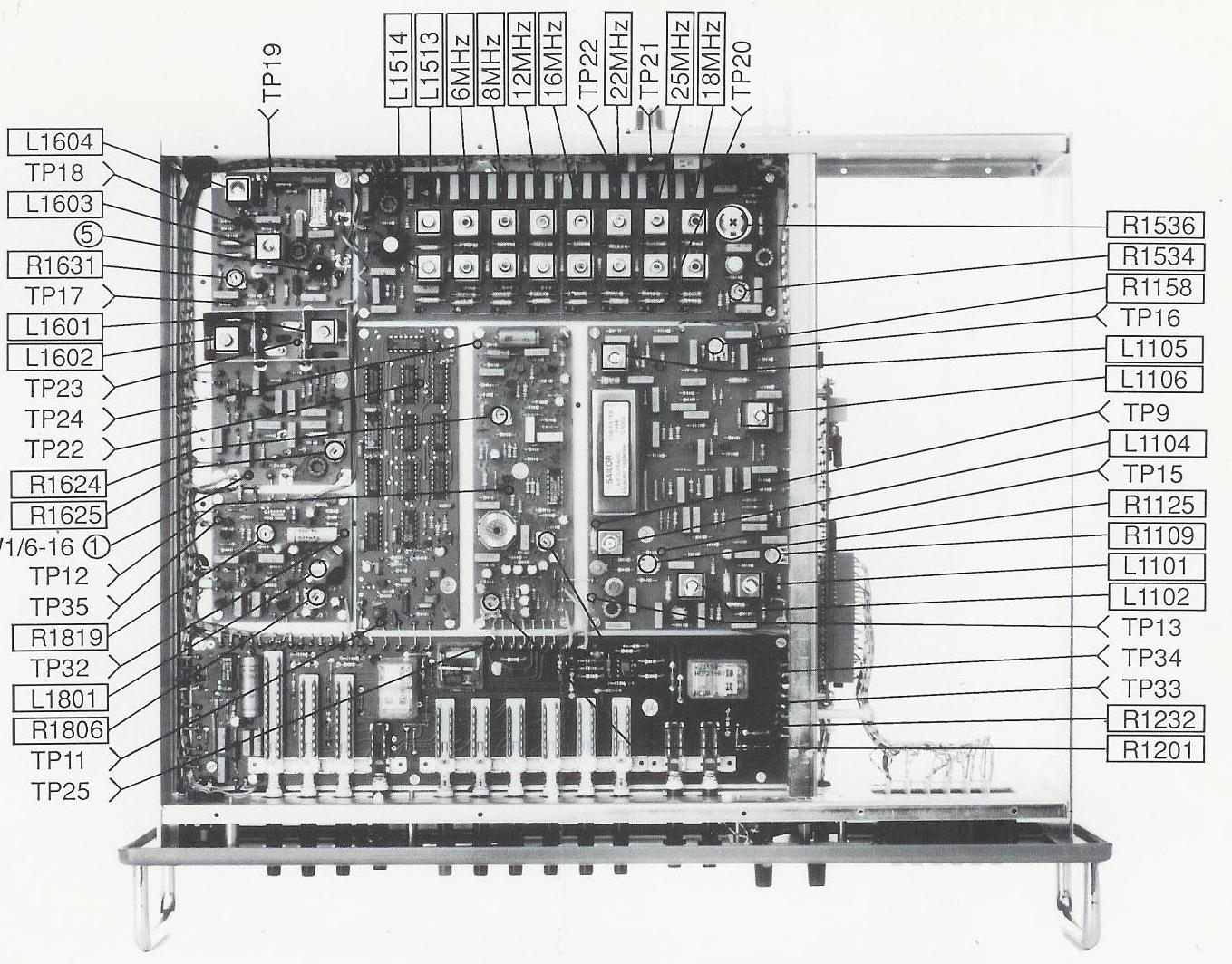 Sailor S1301 inside under view