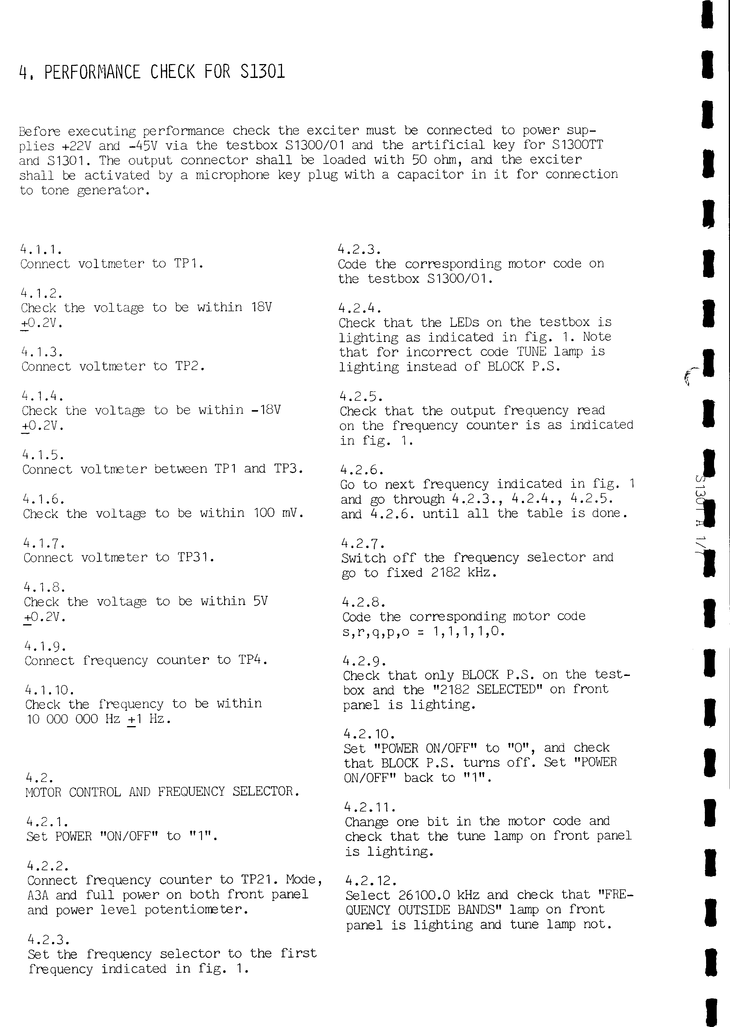 Sailor S1301 Performance check page-1