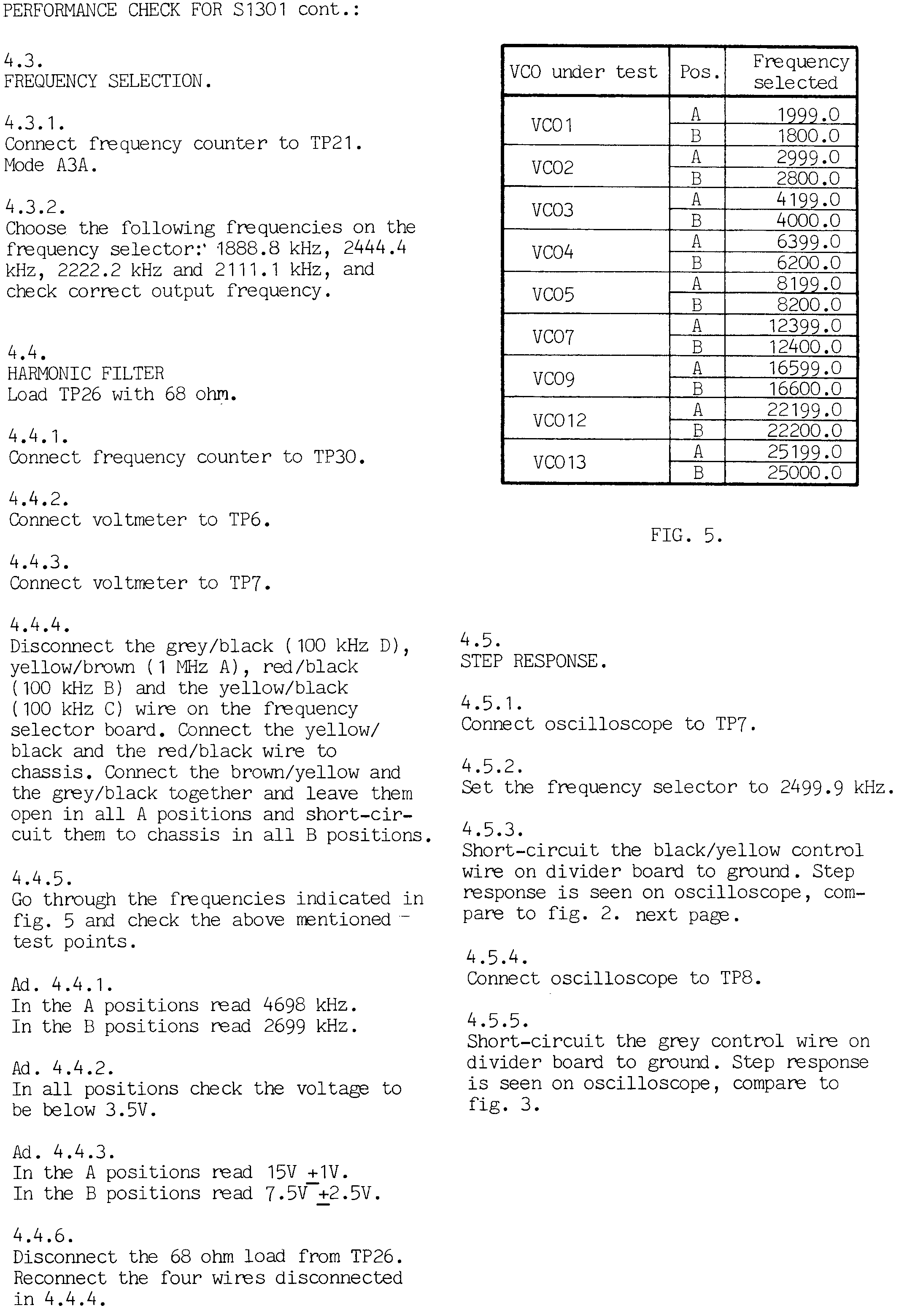 Sailor S1301 Performance check page-3