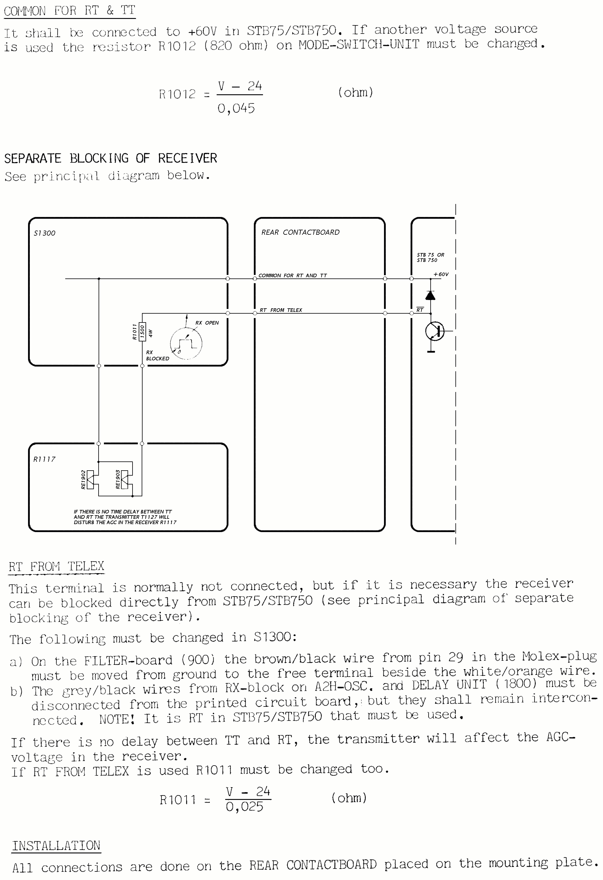 Sailor S1301 Principle of operation telegraphy mode Page-2