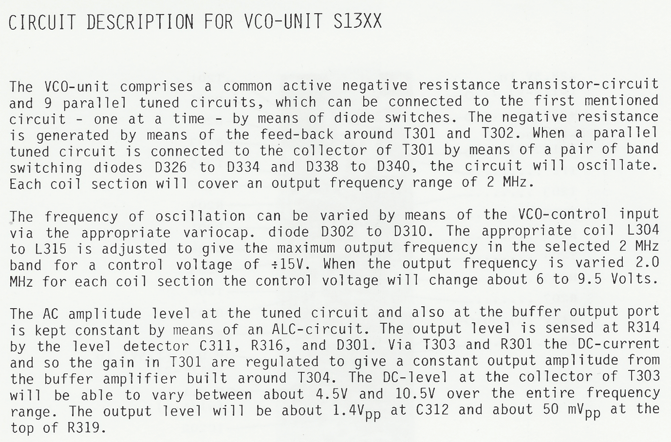 Sailor S1301 VCO unit page-1