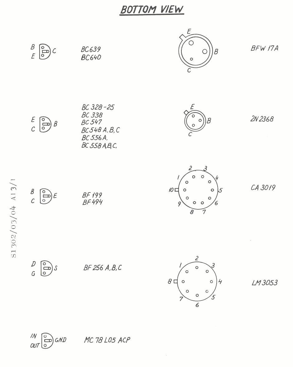 Sailor S1303 trouble Components page-1