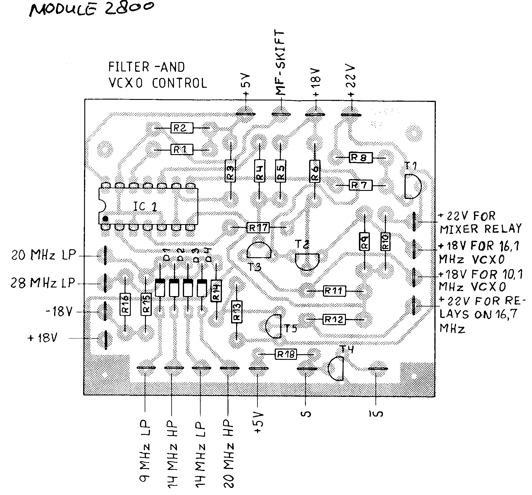 Sailor S1303-I Filter and VCO view