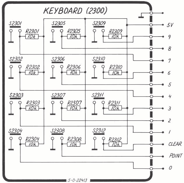 Sailor S1303 Key board schema
