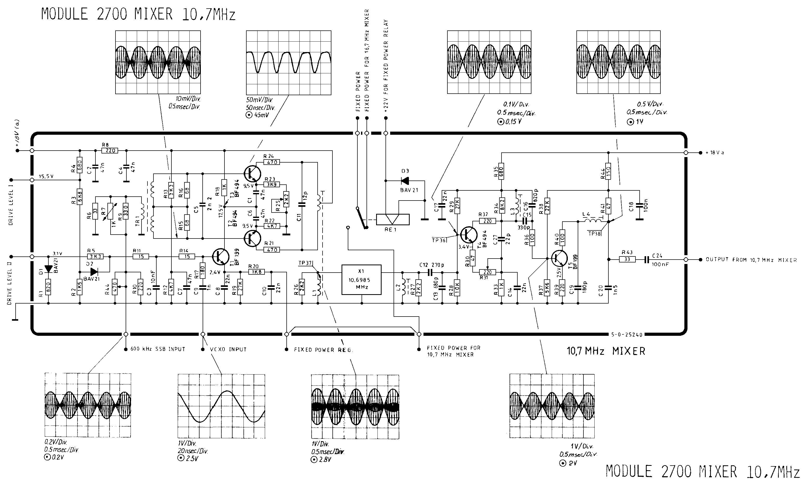 Sailor S1303L Mixer 10.7 MHz_ schema 2700