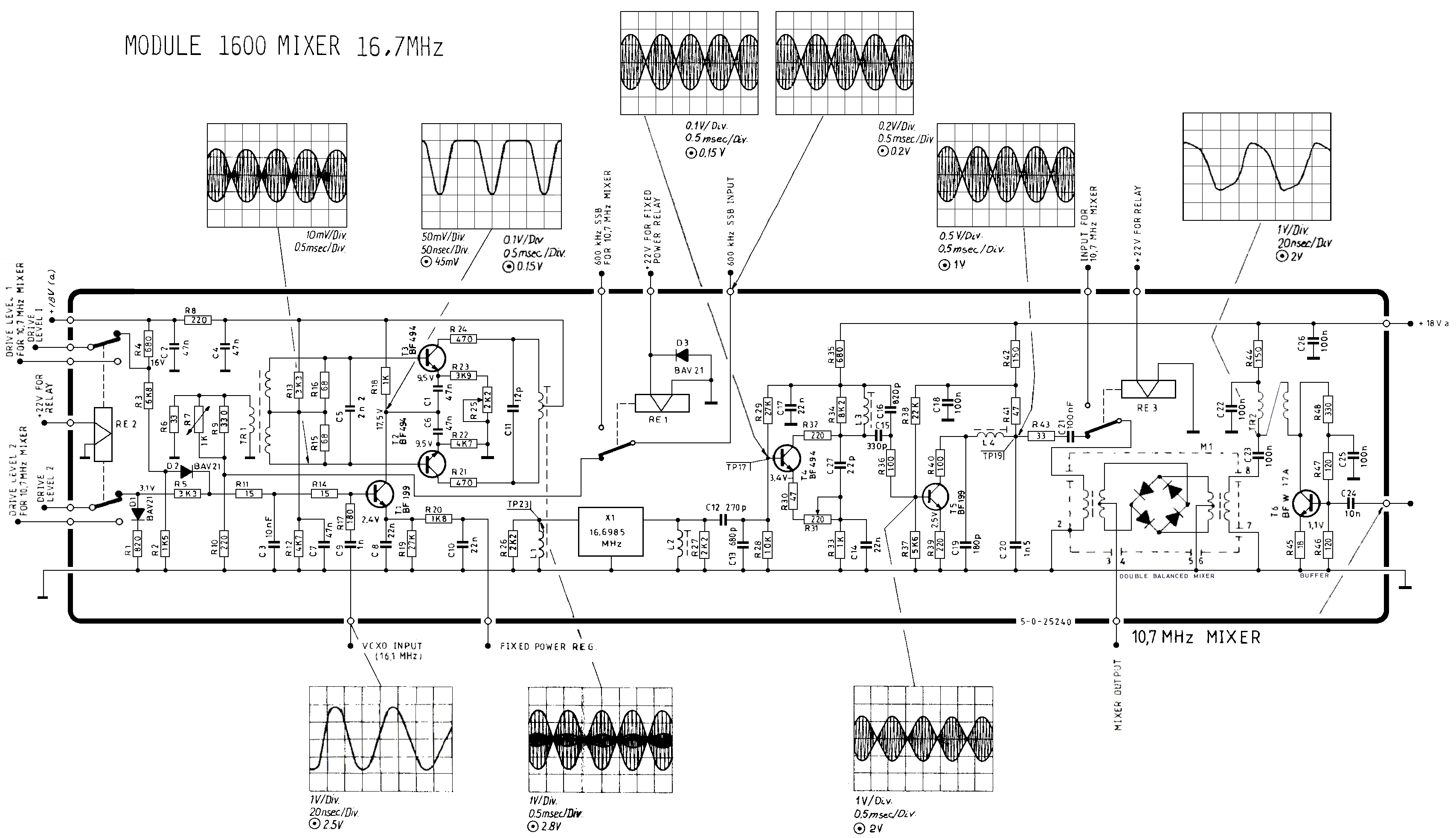Sailor S1303 Mixer 16.7 MHz 1600 schema
