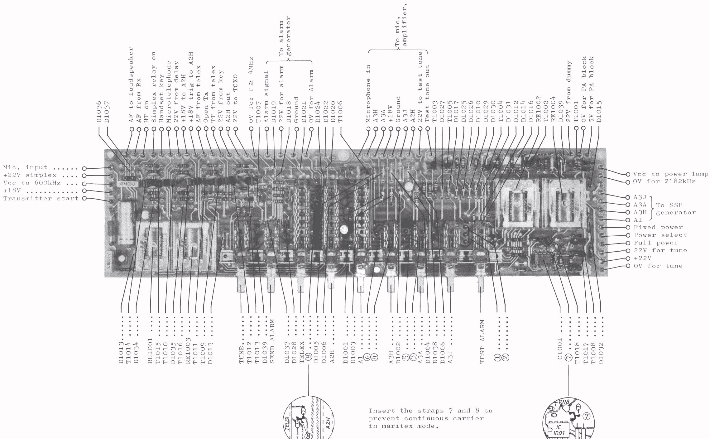 Sailor S1301 / S1304 Mode switch top