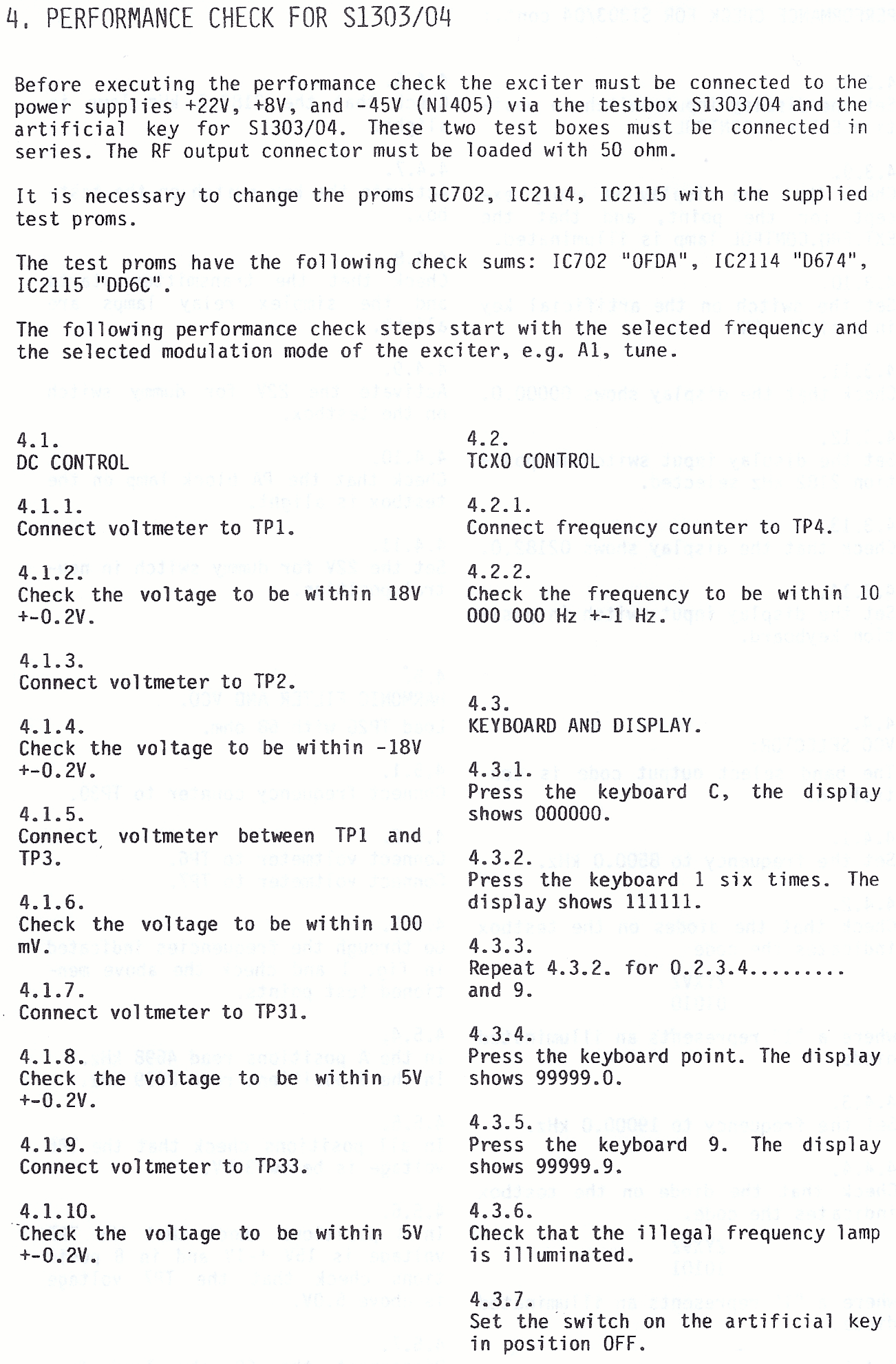 Sailor S1303 Performance check page-1