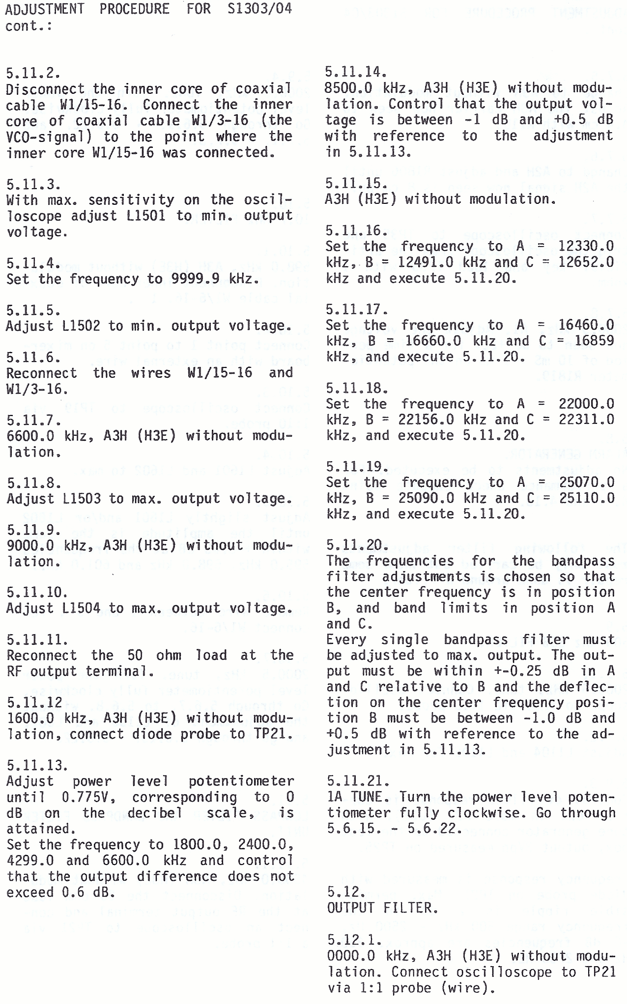 Sailor S1303 Performance check page-1