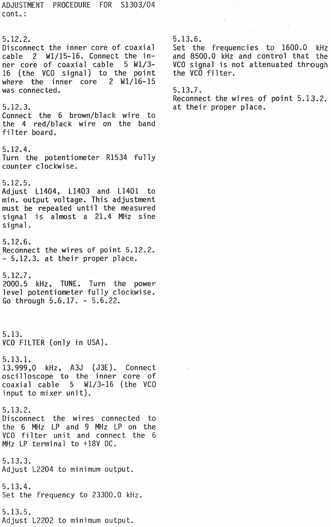 Sailor S1303 Performance check page-1
