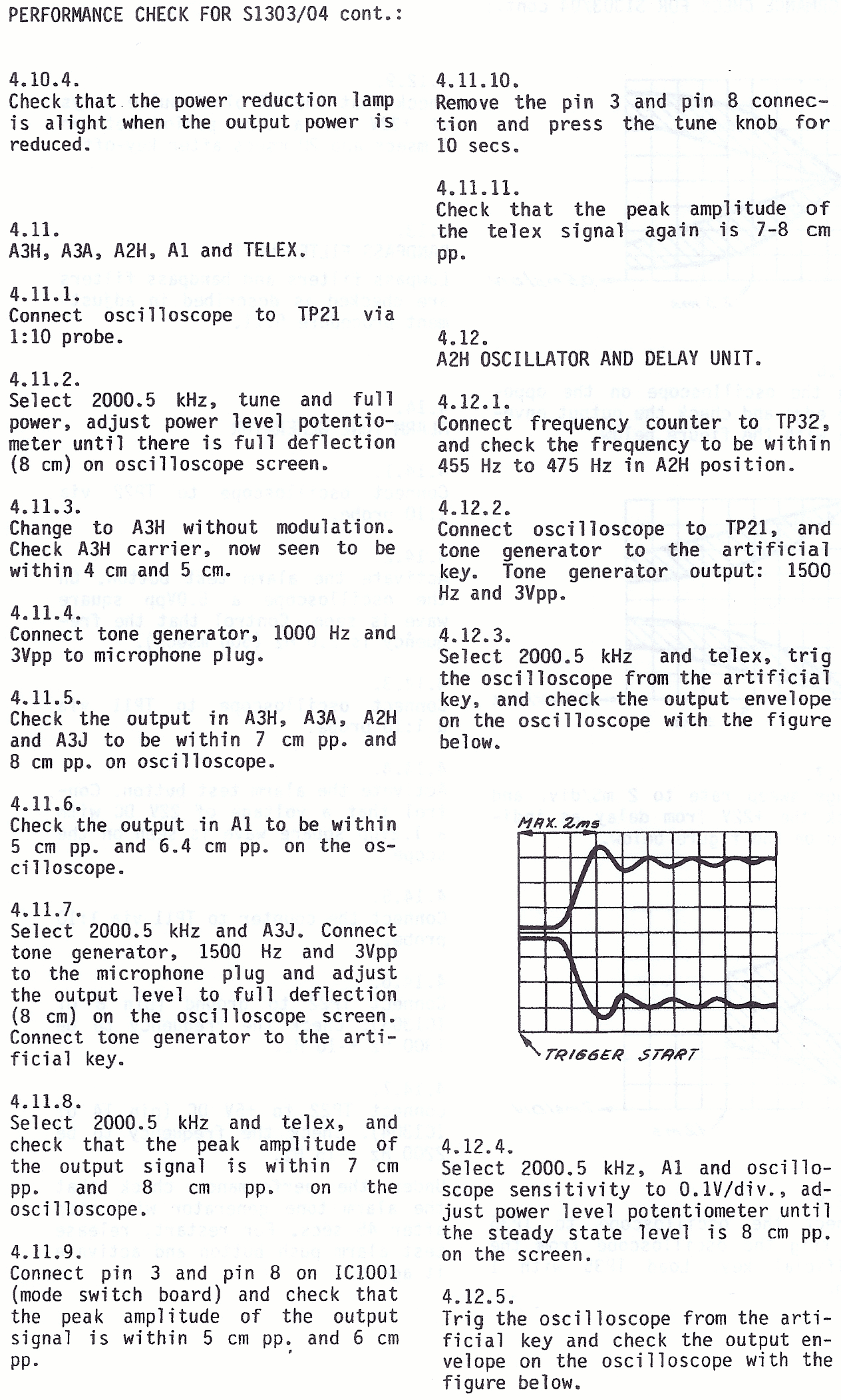 Sailor S1303 Performance check page-1