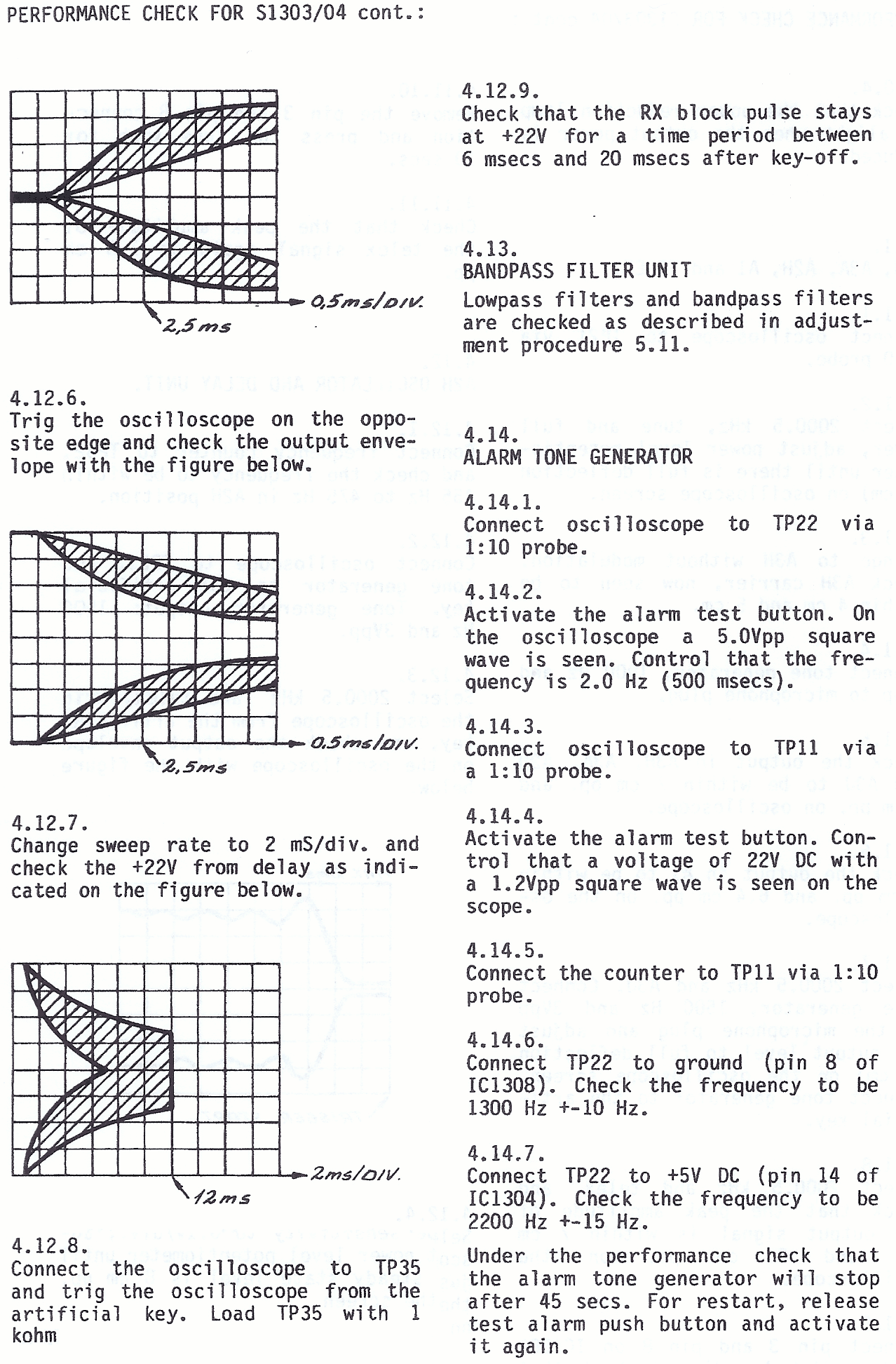 Sailor S1303 Performance check page-1