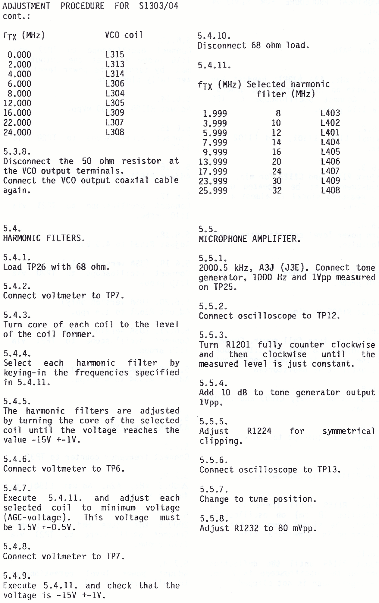 Sailor S1303 Performance check page-1