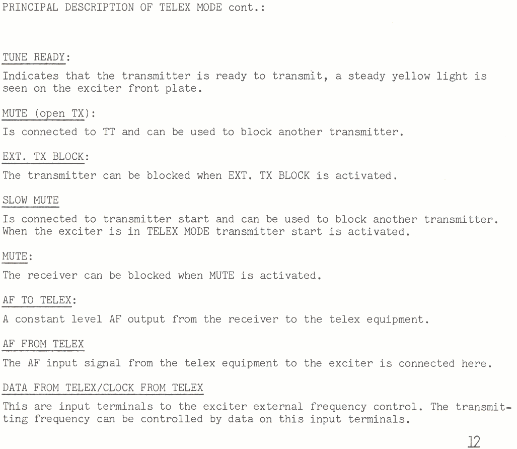 Sailor S1303 Principle of operation telegraphy mode Page-2