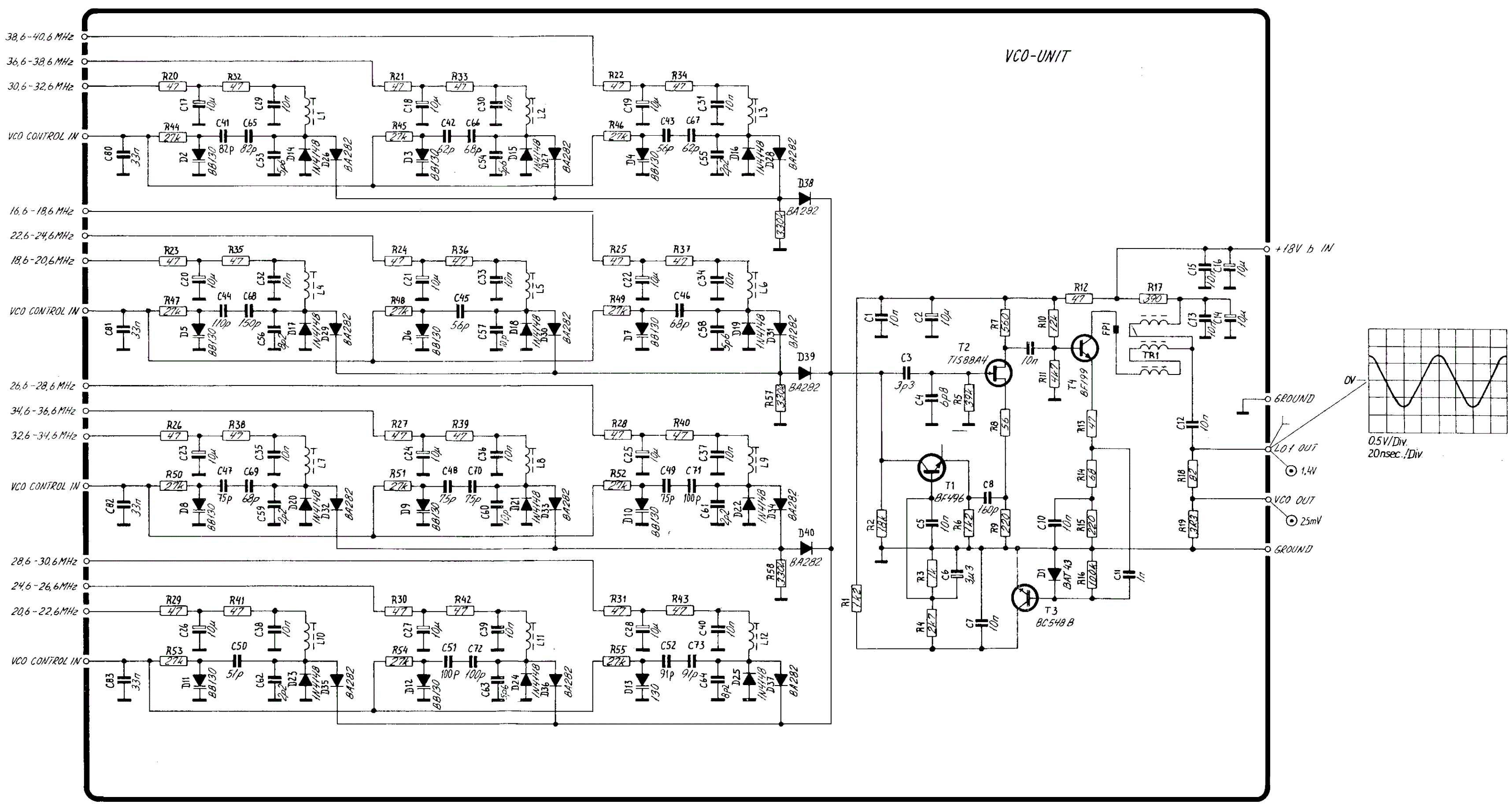 Sailor R1117 VCO unit schema
