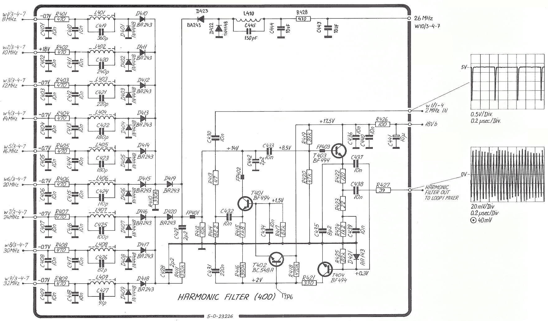 Sailor S130X Harmonic_filters unit schema