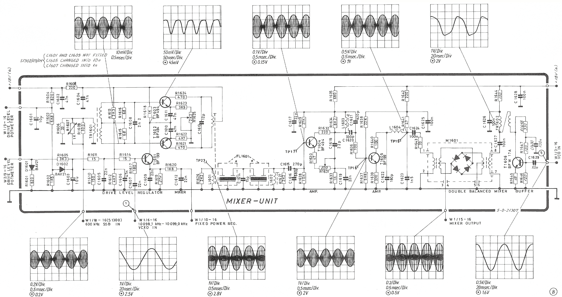 Sailor S130X Mixer schema