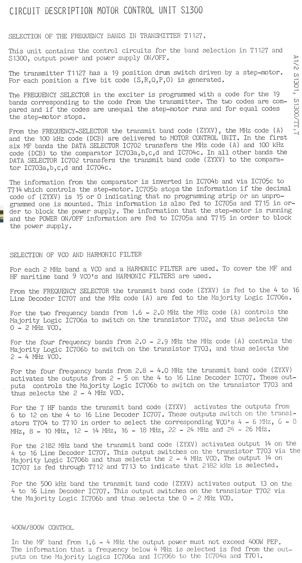 Sailor S130X 500KHz Motor control page 1