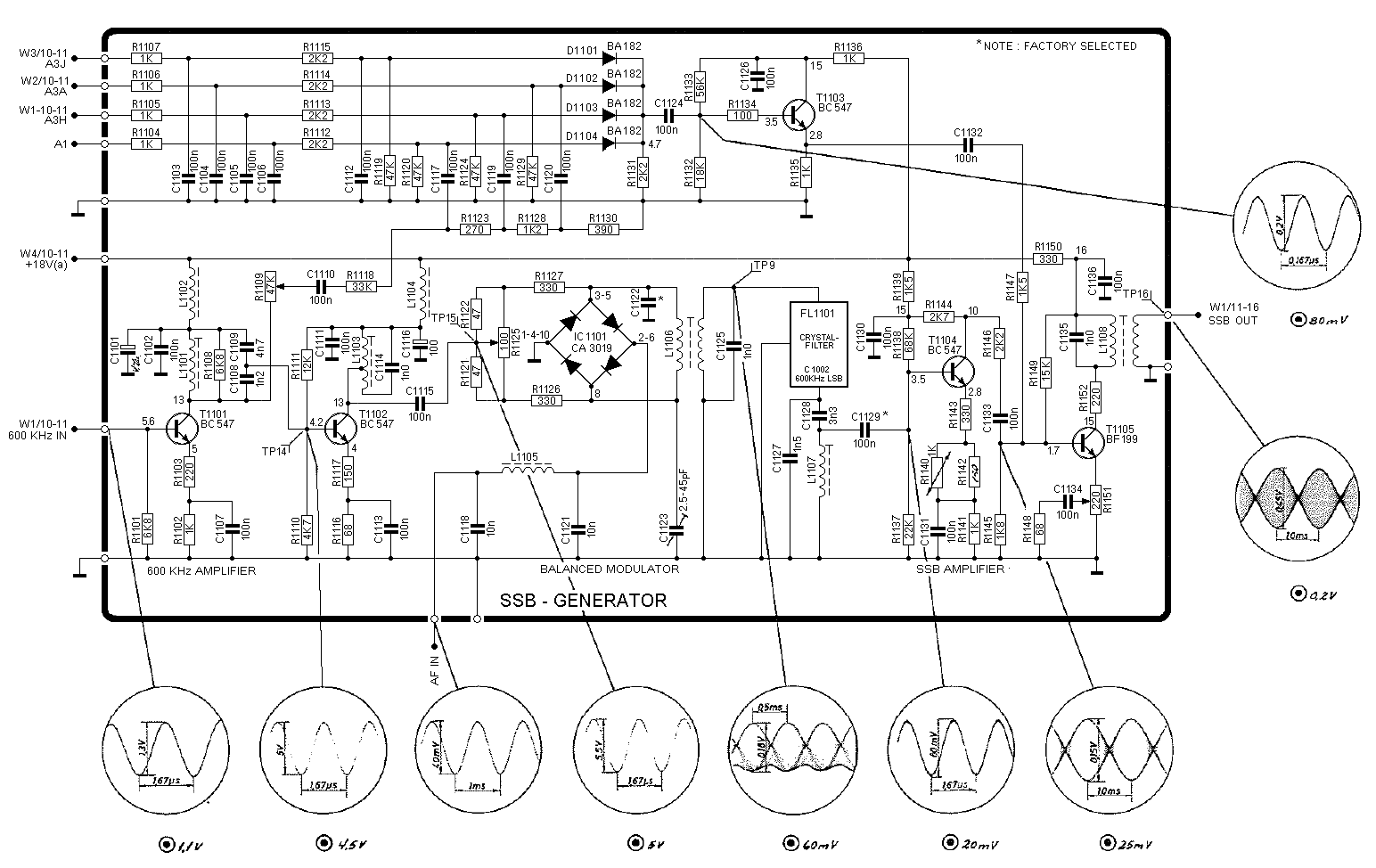 Sailor S130X SSB generator schema