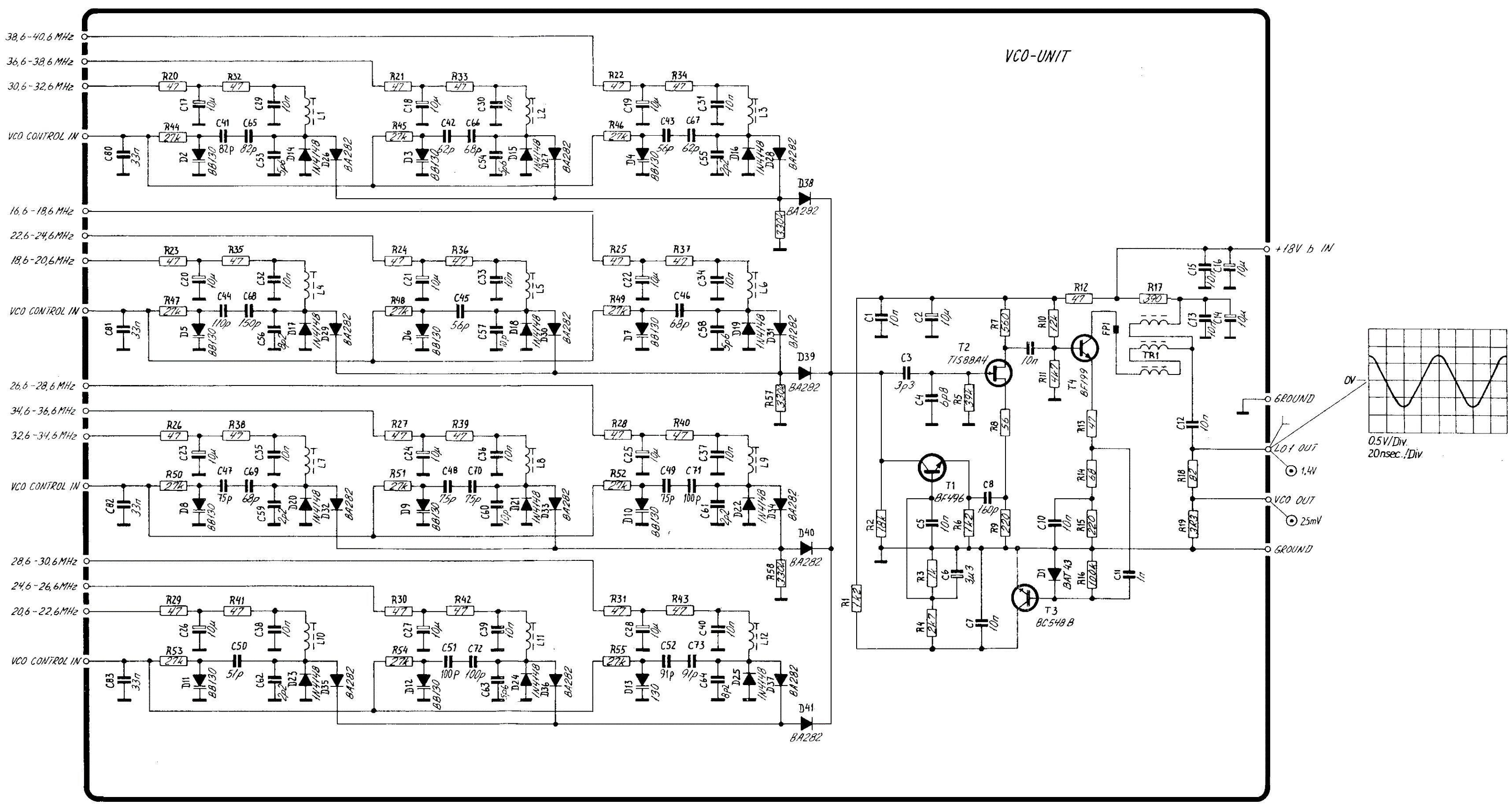Sailor S130X VCO unit top view