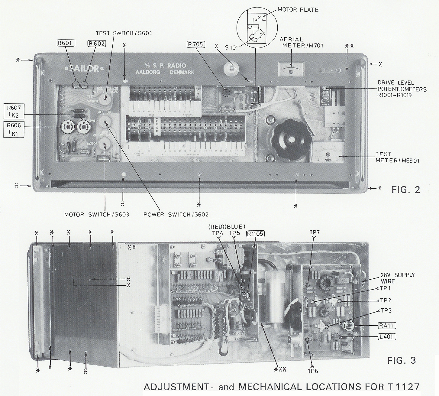 Sailor T1127 Adjustment and mechanical locations-0