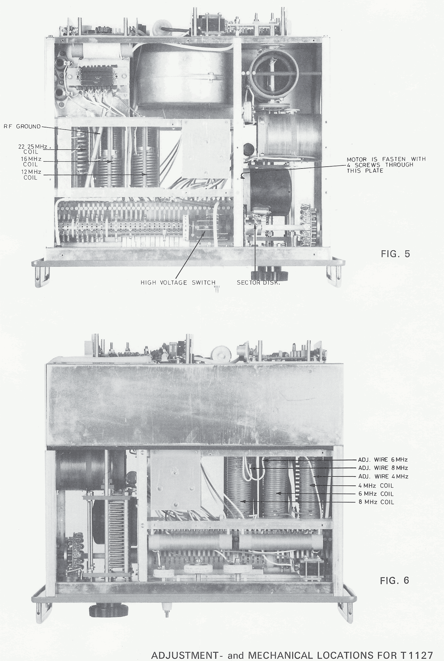 Sailor T1127 Adjustment and mechanical locations-2